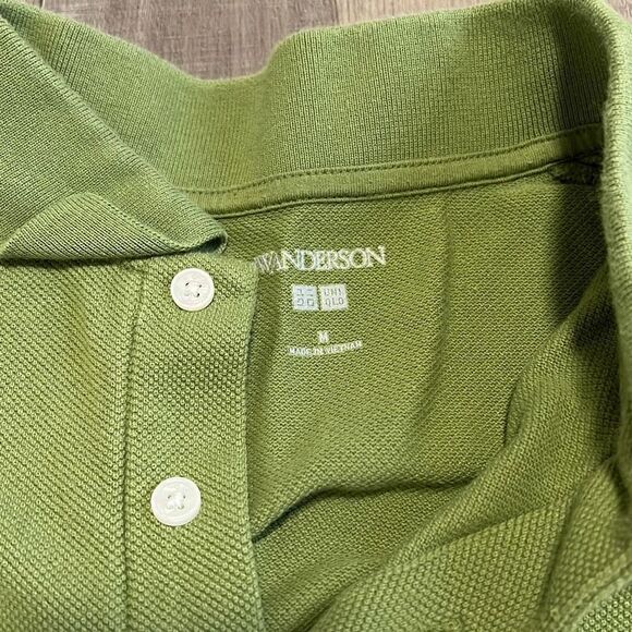 J.W. Anderson for UNIQLO Women Green Short Sleeve Polo Shirt Top Size Medium - Picture 4 of 7